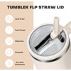 Straw Lid with Straw, 2 Pack 1.2L Black Cup Accessories