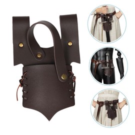 LIFKOME 2pcs Medieval Leather Frog Costume Accessory for Cosplay Stage Performance Comfortable Holder for Renaissance Viking Themed Events Deep