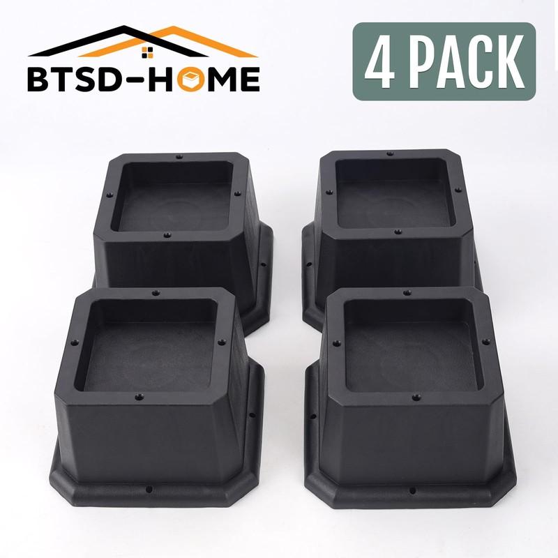 BTSD-home Furniture Risers 2 Inch Bed Risers Heavy Duty Adjustable