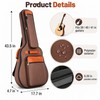 Acoustic Guitar Gig Bag for Travel – Padded Water-Resistant Carry