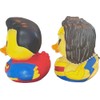 Just Plays 3" Rubber Duck Superhero Man and Woman Bath