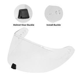 VCOROS Helmet Shield for R420 - R420 Helmet Visor Motorcycle Face Shield Helmet Accessories Replacement for R420(Clear)