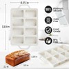 CAKETIME Mini Loaf Pans, Metal Reinforced Frame Silicone Mini Bread