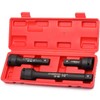 CASOMAN 3/4” Drive Impact Extension Bar, Cr-Mo Steel,3-Piece Set 4”,