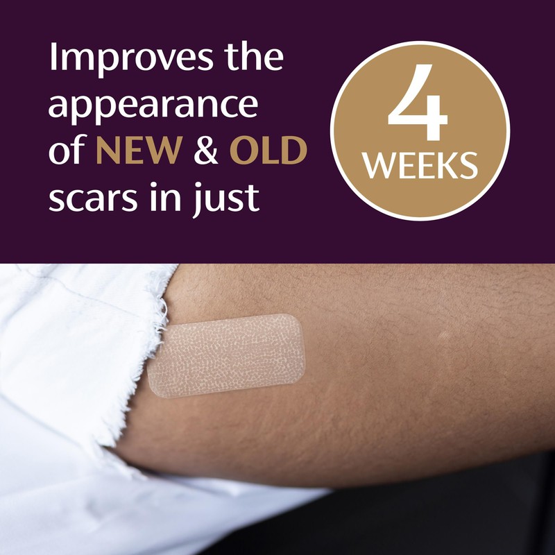 Mederma Large Medical Grade Silicone Scar Sheets; Improves The Appearance