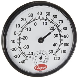 Cooper-Atkins 212-150-8 Analog Hygrometer, -40°F to 120°F Temperature Range, 12" Diameter