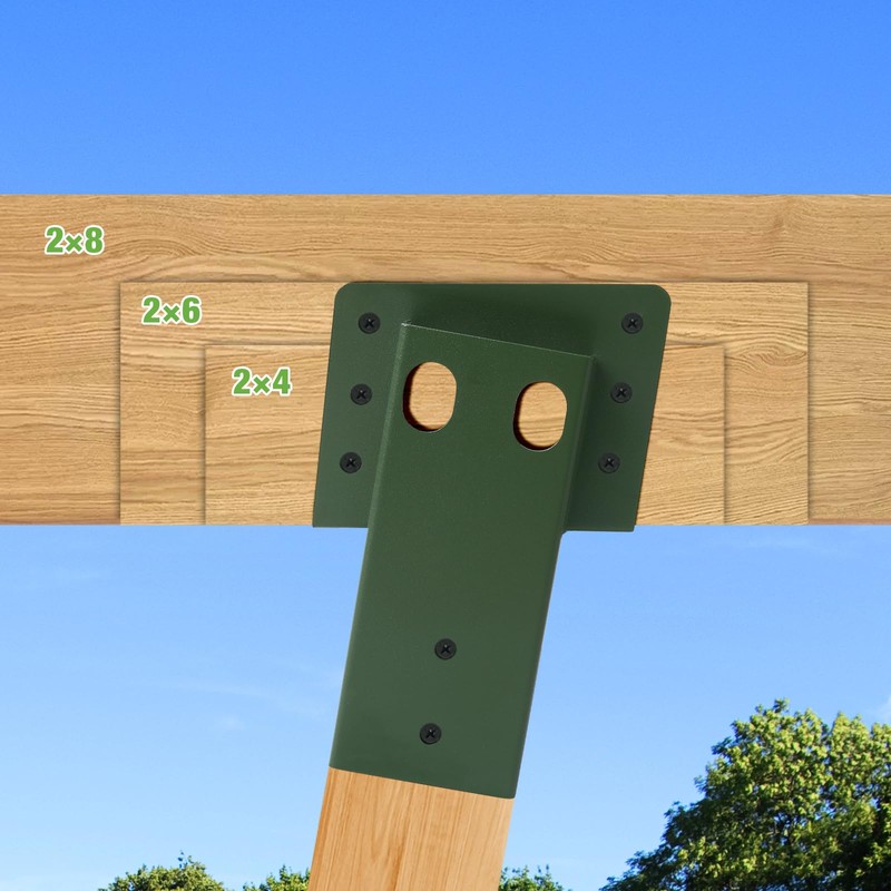 Deer Stand Brackets, 4Pcs Green Outdoor 4"x 4" Compound Angle