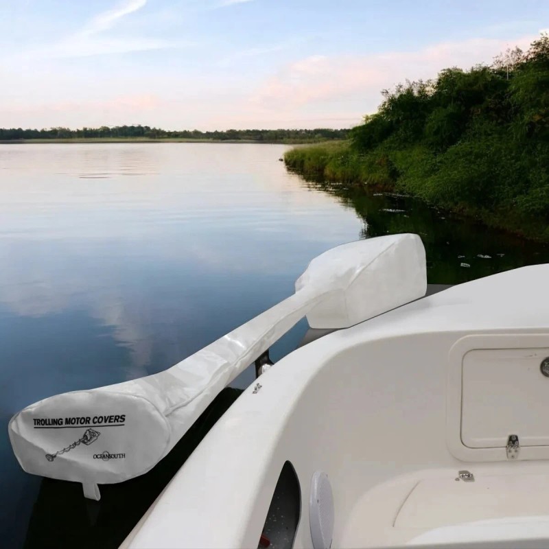 Oceansouth MOTORGUIDE trolling Motor Cover (Xi3 55lb, Freshwater, 36", White)