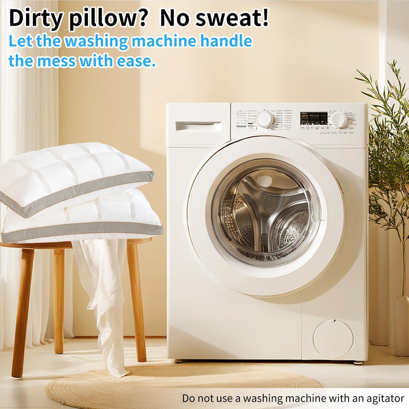 YOUR MOON Soft Pillow Queen Size Set of 2, Super