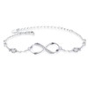 SUNCHIO Ankle Bracelet for Women,Sterling Silver Infinity Anklets Gifts for
