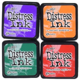 Ranger Distress Ink Pads Kit 15 with Strip of 4 Pads, Mini