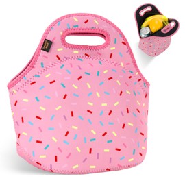 Desing Wish Lunch Bag Neoprene Lunch Bag Insulated Thermal Box Cool Bag Foldable Thermal Bag Picnic Bag Insulated Lunch Bag for Children Men Women Food School Work Picnic