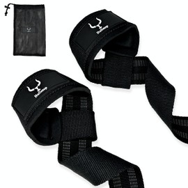 Bullstep Lifting Straps Gym, Lifting Straps for Strength Training, Deadlifts, Deadlift Grip Straps, Gym Wrist Straps, Fitness Lifting Aid Men Women