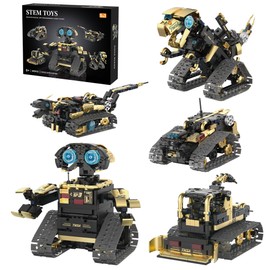 XiaoRuiPin STEM 5in1Black Remote Control technic Building Kit,Remote & App Control, 695 Pcs Educational Building Set,RC Robot Set for Boys & Girls Ages 8 and Older,Christmas & Birthday Gifts