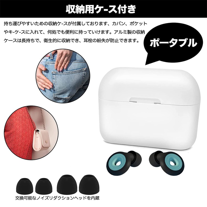 Earplugs for Sleep, Fully Soundproofing, Sound Cancelling, High Performance, Sound