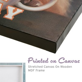 Madison Park Funny Grumpy Cat Wall Décor for Teens, Home Office, Bathroom Decor, Gifts for Cat Lover, Birthday, Father's Day, Graduation Dorm Room Décor, I Don't Care Mean Cat Painting