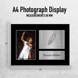 HWC Trading A4 Thomas Muller Germany Gifts Printed Signed Autograph Picture for Fans and Supporters - A4