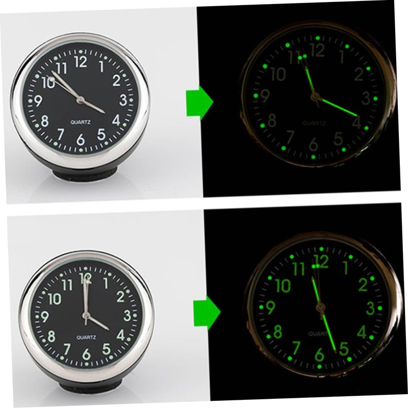 SUPVOX Car Clock Luminous Mechanical Hygrometer Steel Pointer Easy Install