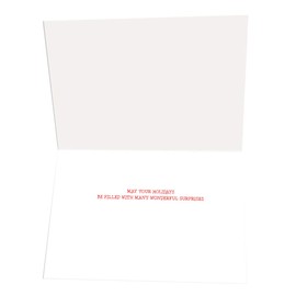 Santa and Aligator Golf them Christmas card- 18 Boxed Cards & Envelopes (Standard)