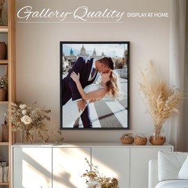 Floater Frame for 1.25 thick Canvas, Available in 25+ size and 4 Color, Perfect Floating Frame for Finished Canvas Artist Panel Oil Painting Wall Art Décor (Black Frame, 11x14)