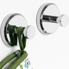 Poywaze Suction Hooks for Bathroom, Shower Hook No Drilling, Waterproof