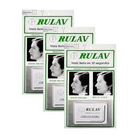 GAERO GLOBAL SOLUTION Kit de 3 Piezas de Corrector De Nariz Rulav Talla Mediana By Gaero Shop | Nariz Levantada en solo segundos |Perfilador de Nariz 