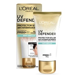 Protector Solar Fps50 Oréal Paris Defender Anti Brillo
