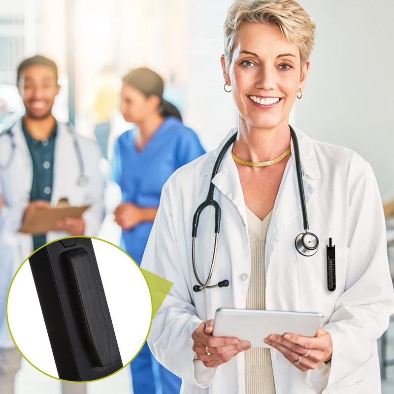 Thinp EKG Calipers ECG Caliper Measuring Tool with Ruler Black