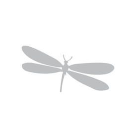 Dragonfly Sticker Vinyl Decal Car Truck Window Wall Glass Laptop Bumper (6 Inches, Silver)