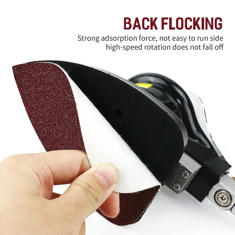 KingBra 40 Grit Triangular Multitool Sandpaper, 80mm Wood Sanding Paper