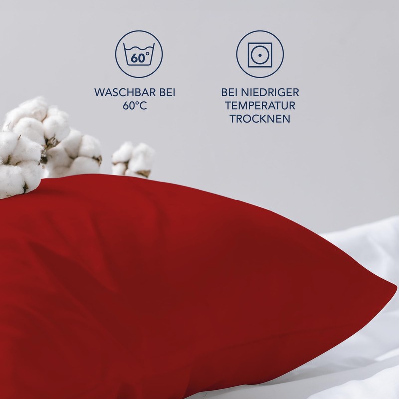 Dreamzie Pillowcases, 40 x 145 cm (Set of 2), 100%