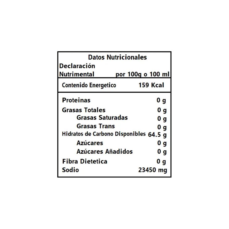 Citrato De Sodio Polvo Grado Alimenticio Granel 500 Gramos