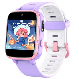 ZONEY Kids Camera Smartwatch, Game Watch Toy with Music Player, Kids Video Smart Watch with 16 Games, Flashlight,Alarm Clock,Pedometer, Watch for Boys Girls (Purple)