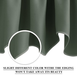 NICETOWN 4 Panels Blackout Valance Rod Pocket Thermal Insulated Window Treatment Tiers Solid Short Curtain for Small Window Bedroom 52 x 18 Inches 4 Panels, Dark Mallard