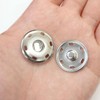 B-330 Silver Snap Buttons, 1.0 inches (25 mm), 10 Pairs