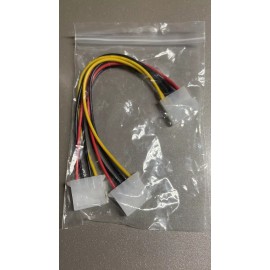 Molex 4-pin Molex Male Y-Splitter 4 Pin Dual Female IDE Power Cable Adapter USA SELLER
