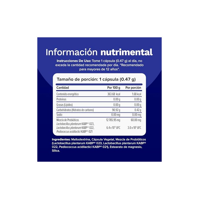 Probióticos Floraelite Lactobacillus Plantarum y Pediococcus NUTRAVIA