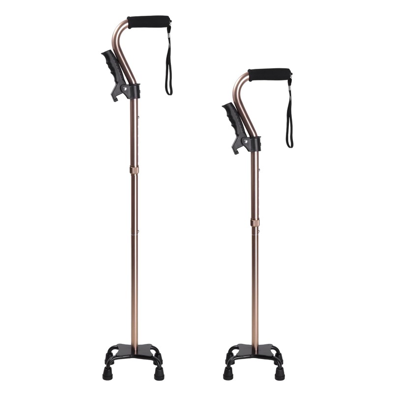 SILAIDESI Adjustable Walking Cane for Men & Women – 4-Pronged