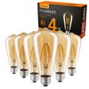 LUXON LED Edison Bulbs Dimmable Amber Glass Warm 2700K Antique
