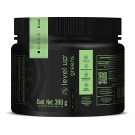 Jugo Verde en Polvo Level Up Greens – 30 Frutas y Verduras, 0.66 lb