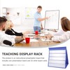 Toyvian Tabletop Desktop Pocket Chart with 20 Dry Erase Cards