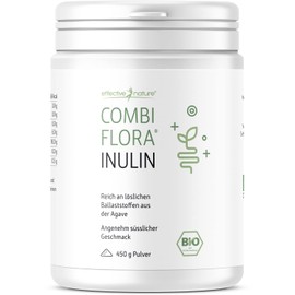 Effective Nature Bio Inulin Powder, High Dose, 100% Pure Inulin in Organic Quality, for Stimulating intestinal bacteria, Classic Companion for intestinal treatment, intestinal cleansing and intestinal renovation, 450 g