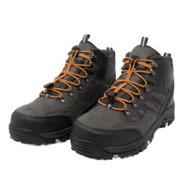 Xpand No Tie Elastic Boot Laces. Heavy Duty Round Shoelaces. Ultra Durable for Hiking, Triathletes and Crossfit - Patterned Neon Orange, 52-inches