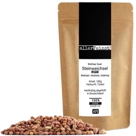 allerFeinst! - Mahlep Steinweichselkernne Steinweichsel Mahlab Mahleb Rock Cherry Seeds, Whole - Tsoureki Spice (Greek Easter Bread), Pack of 1 (1 x 100 g)