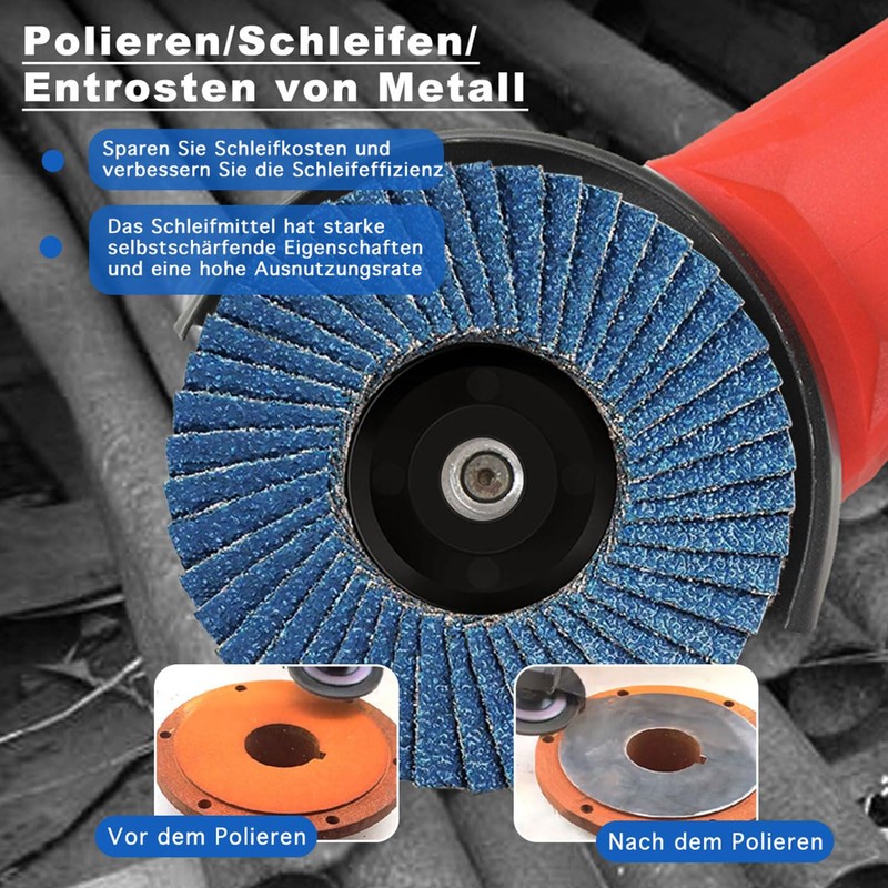 Alrens Pack of 12 Flap Discs, Flap Discs, Sanding Discs,