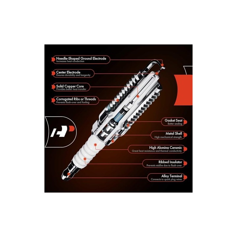 A-Premium Bujías de Iridio y Platino Compatibles con Mini Cooper