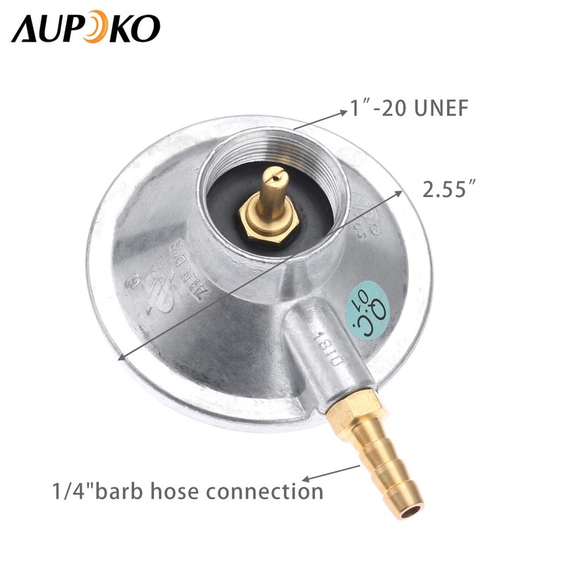 Aupoko Low Pressure One Pound Propane Tank Gas Regulator Valve,