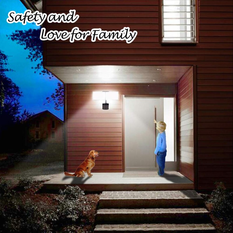 EMANER Dusk-to-Dawn Floodlights with Motion Sensor, 4 Lighting Modes, 2800lm