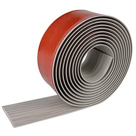 Floor Transition Strip Floor Cover Strips Self Adhesive Flooring Transitions Laminate Floor Strip 2" Wide Vinyl Floor Flat Divider Strip Elegant Wood Grain Design (10Ft, Gray)