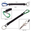 KOYOKOMA Spiral Keychain Set of 6 with Carabiner Keyring, Keyring,